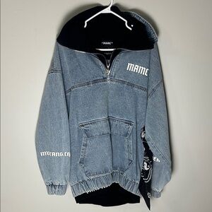 MAMC Blue Denim Jacket with Black Accents